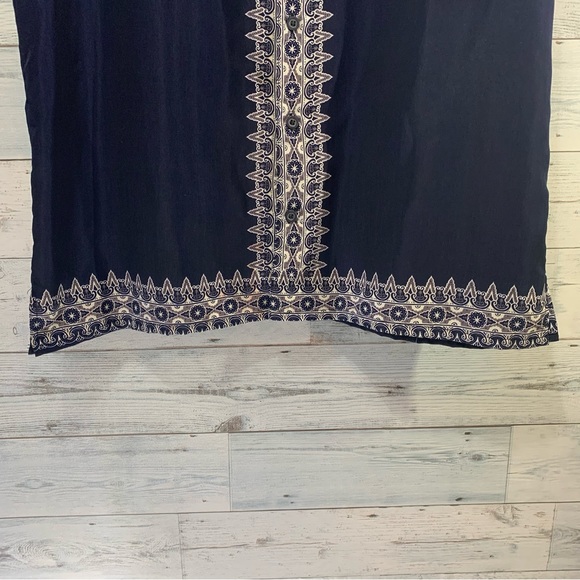 Claudio Nucci Mens Shirt Button Front Size L Short Sleeve India Temple Print - Picture 8 of 11